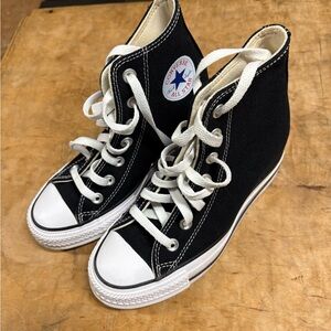Converse Kids Black and White High-Top Sneakers